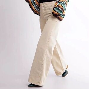 Free People Midnight City High Rise Pant in Pebble